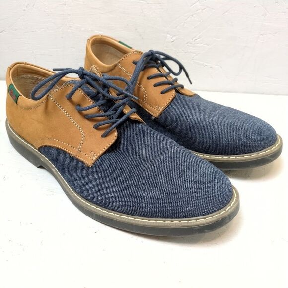 G.H. Bass & Co Patterson Men's 9 Buck Navy Multi Color Men’s Lace Up Shoes - Picture 1 of 8
